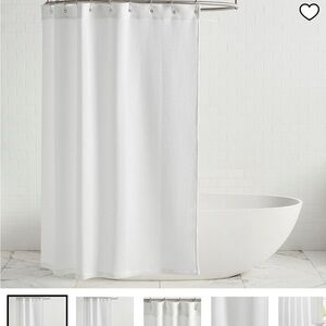 NWOT Pottery Barn Chambray Waffle Weave Shower Curtain 72” x 72” Gray SOLD OUT